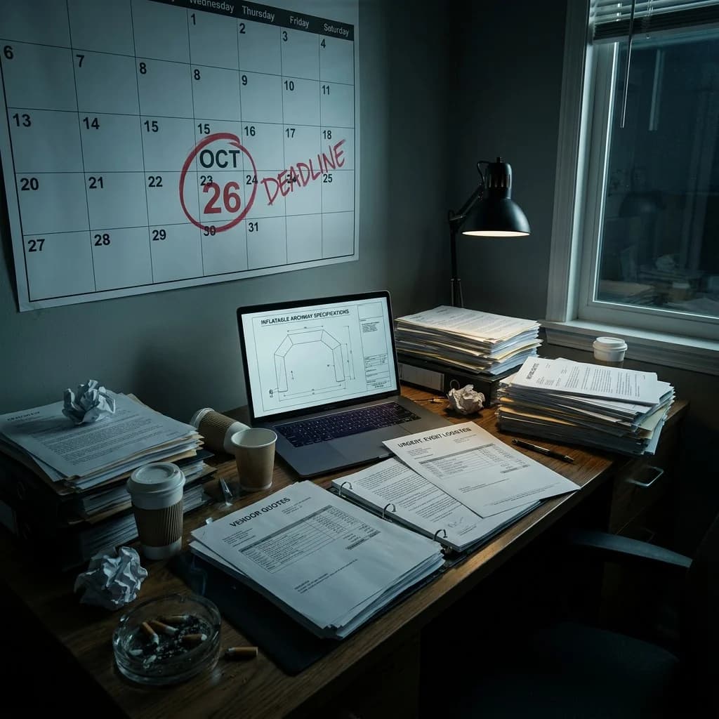 Event agency procurement deadline pressure — inflatable sourcing planning | InflatCustom Blog