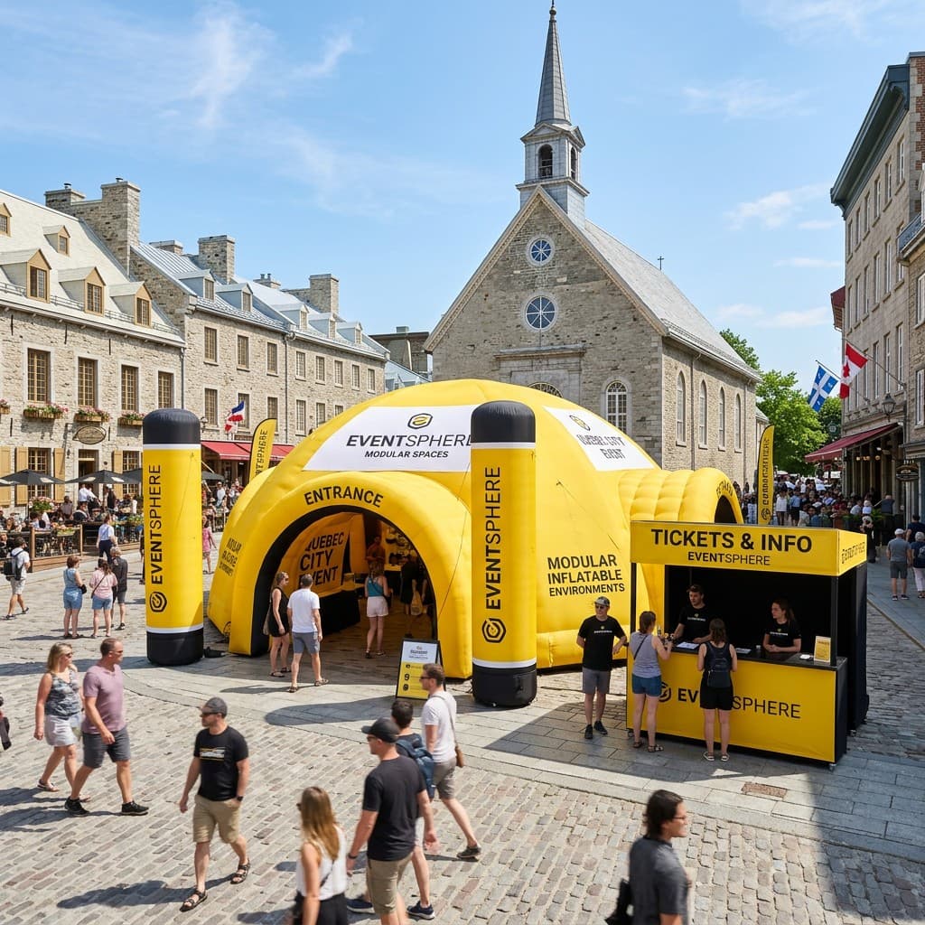 Modular Inflatable Event Structure System for a Quebec Event Agency