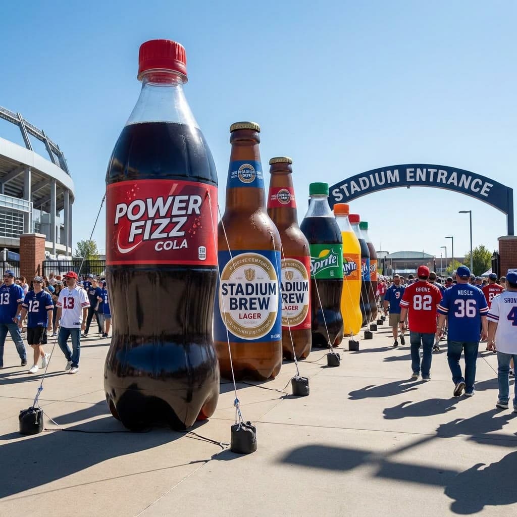 Inflatable Giant Bottle/Can Models professional display