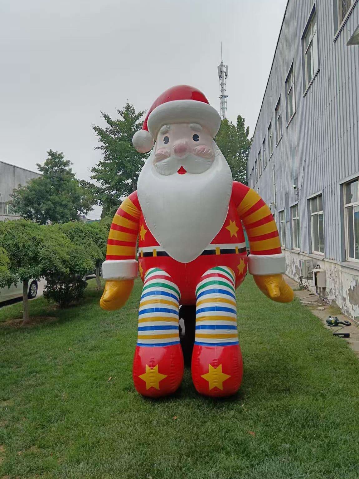 Large Festive Inflatable Santa Claus Detail View 1 | InflatCustom