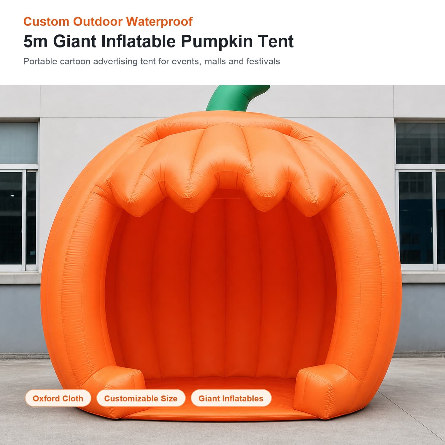 Custom 5m Giant Inflatable Pumpkin Tent