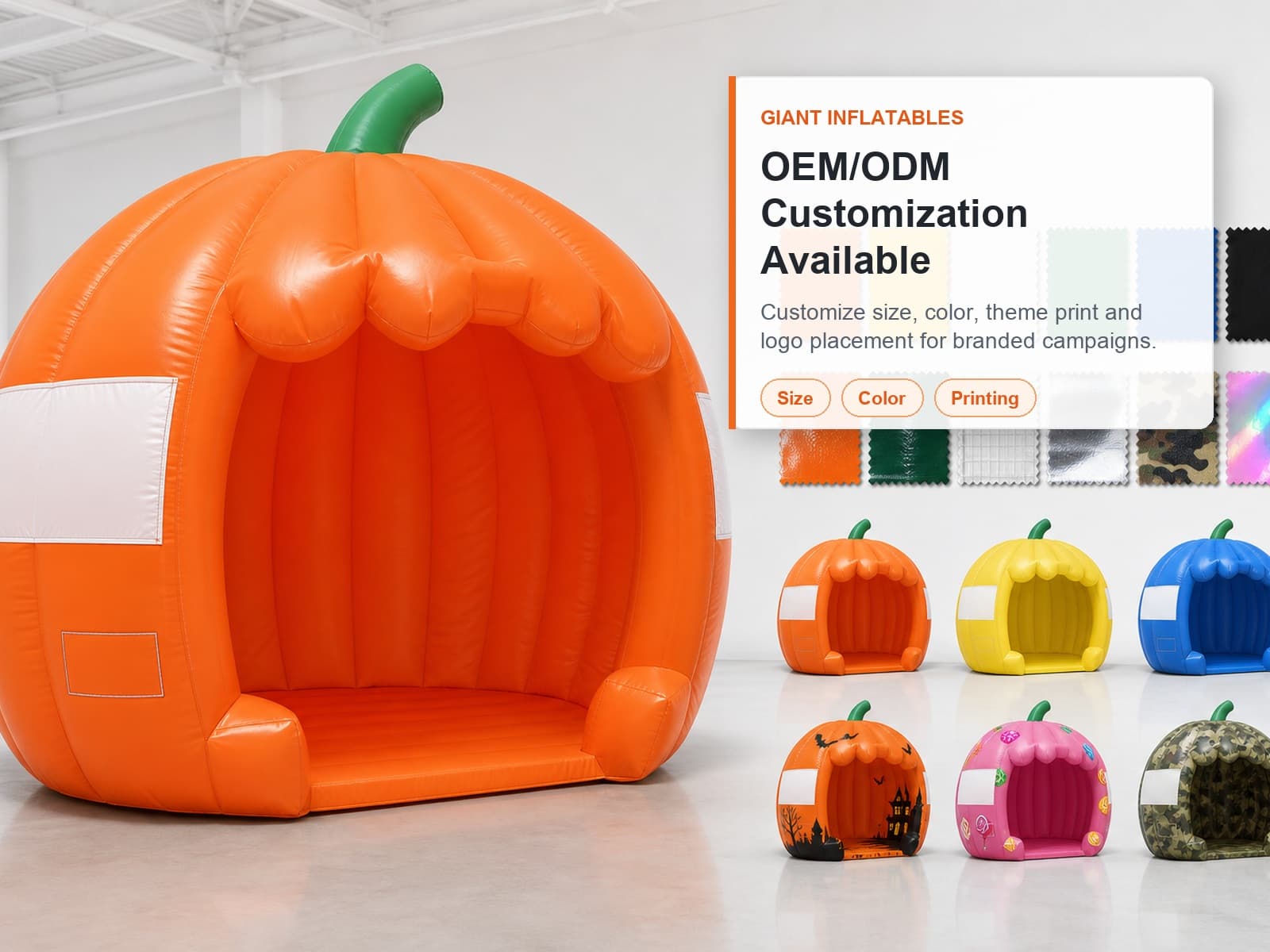 Custom 5m Giant Inflatable Pumpkin Tent Detail 3