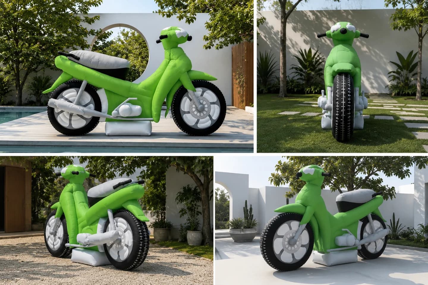 Custom Inflatable Motorcycle Mascot Detail 1