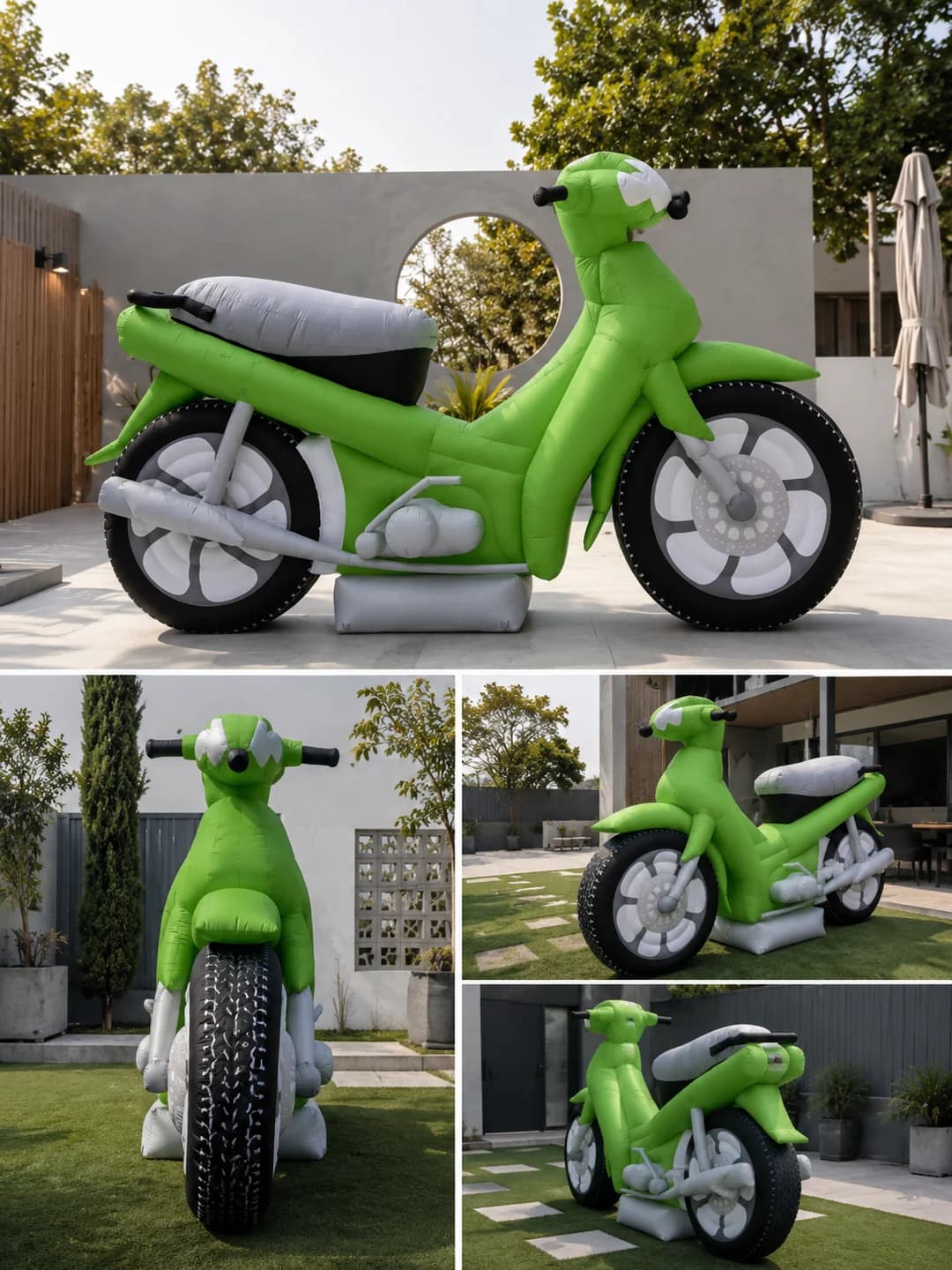 Custom Inflatable Motorcycle Mascot Detail 2