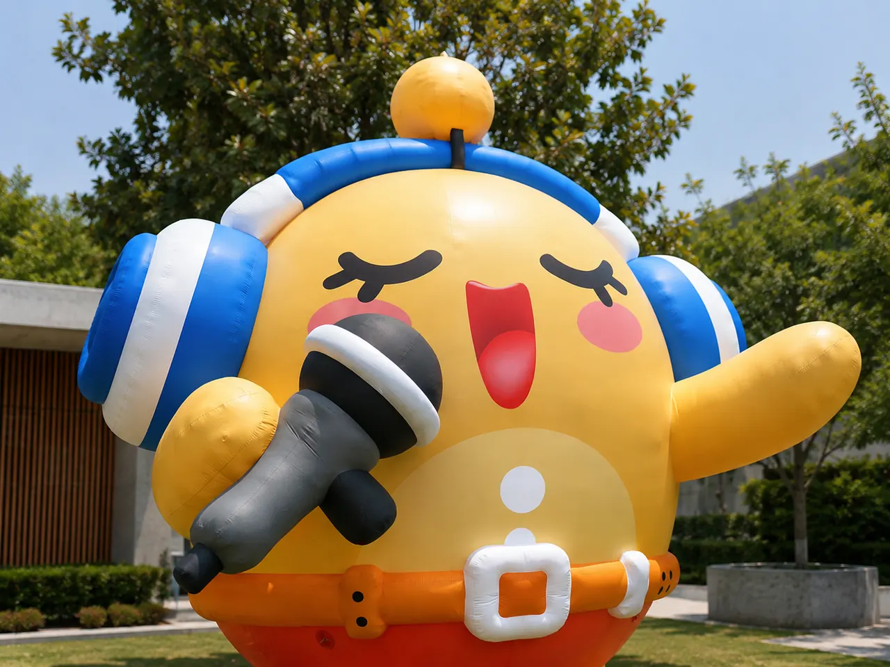 Custom Inflatable Singer Mascot Detail 3