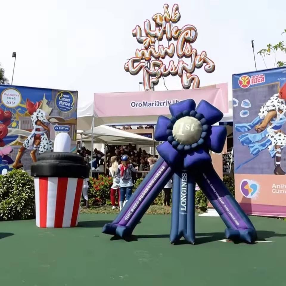 Custom Inflatable Award Ribbon view 02 | InflatCustom