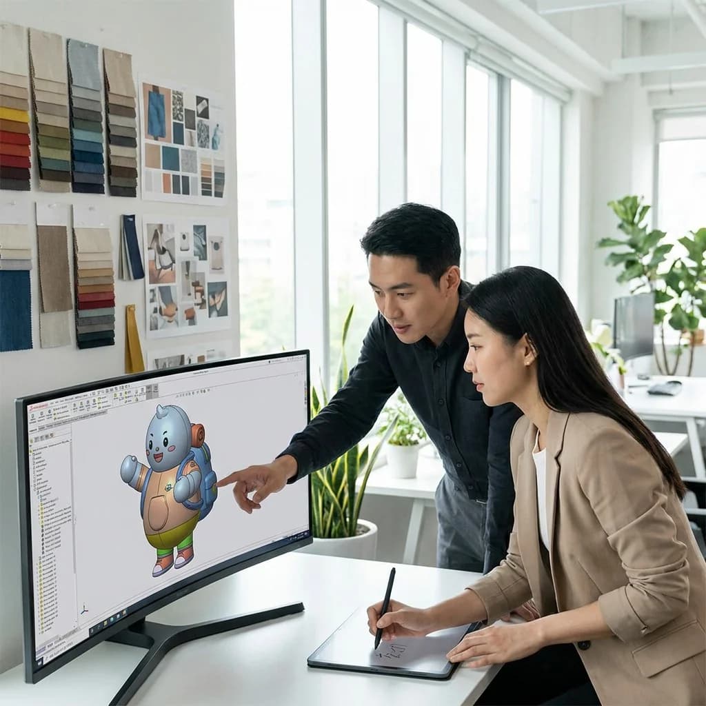 Designers collaborating in studio | InflatCustom Blog