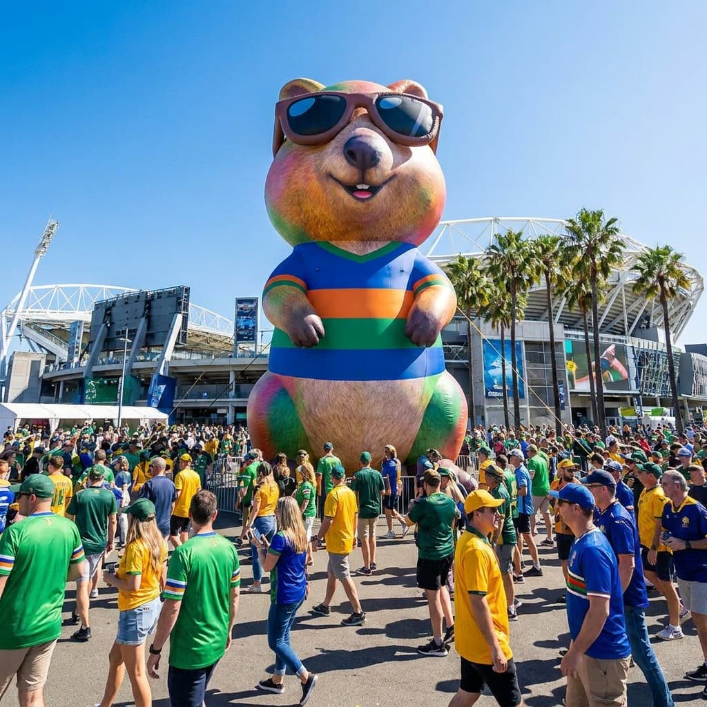 Giant Inflatable Animal Display for an Australian Sports Sponsorship