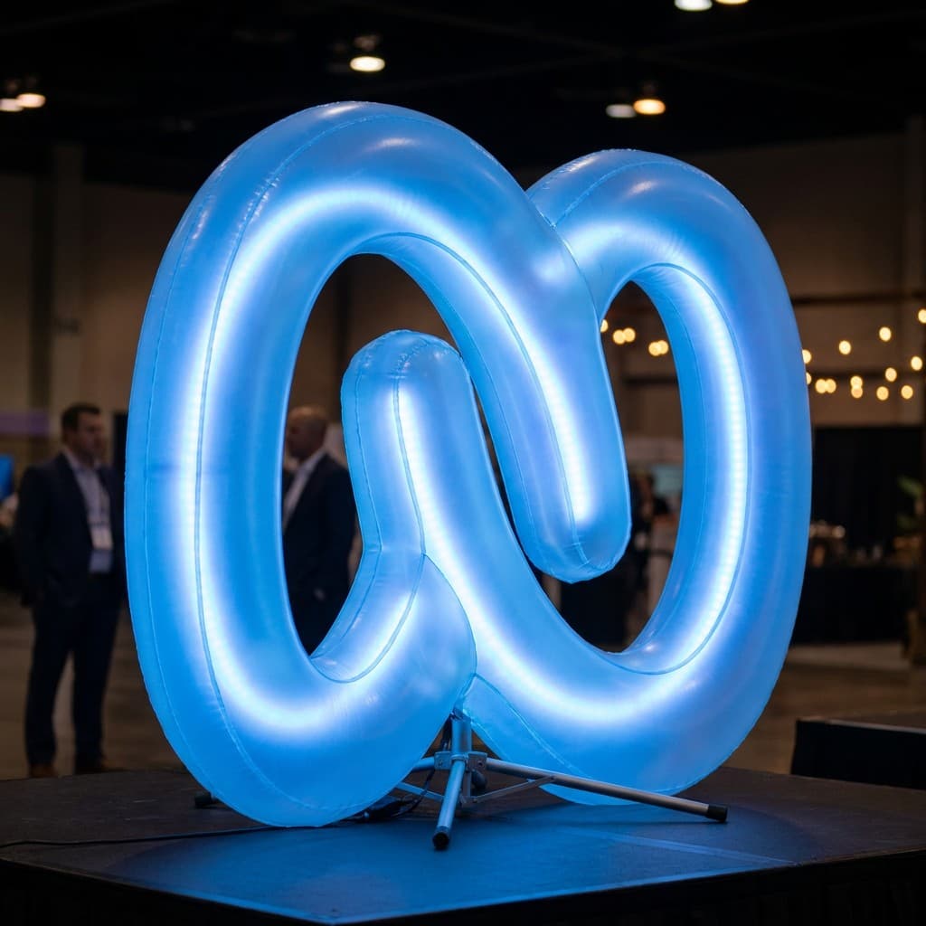 Custom 3D Inflatable Logo Sign for a French Product Launch Event Gallery 4