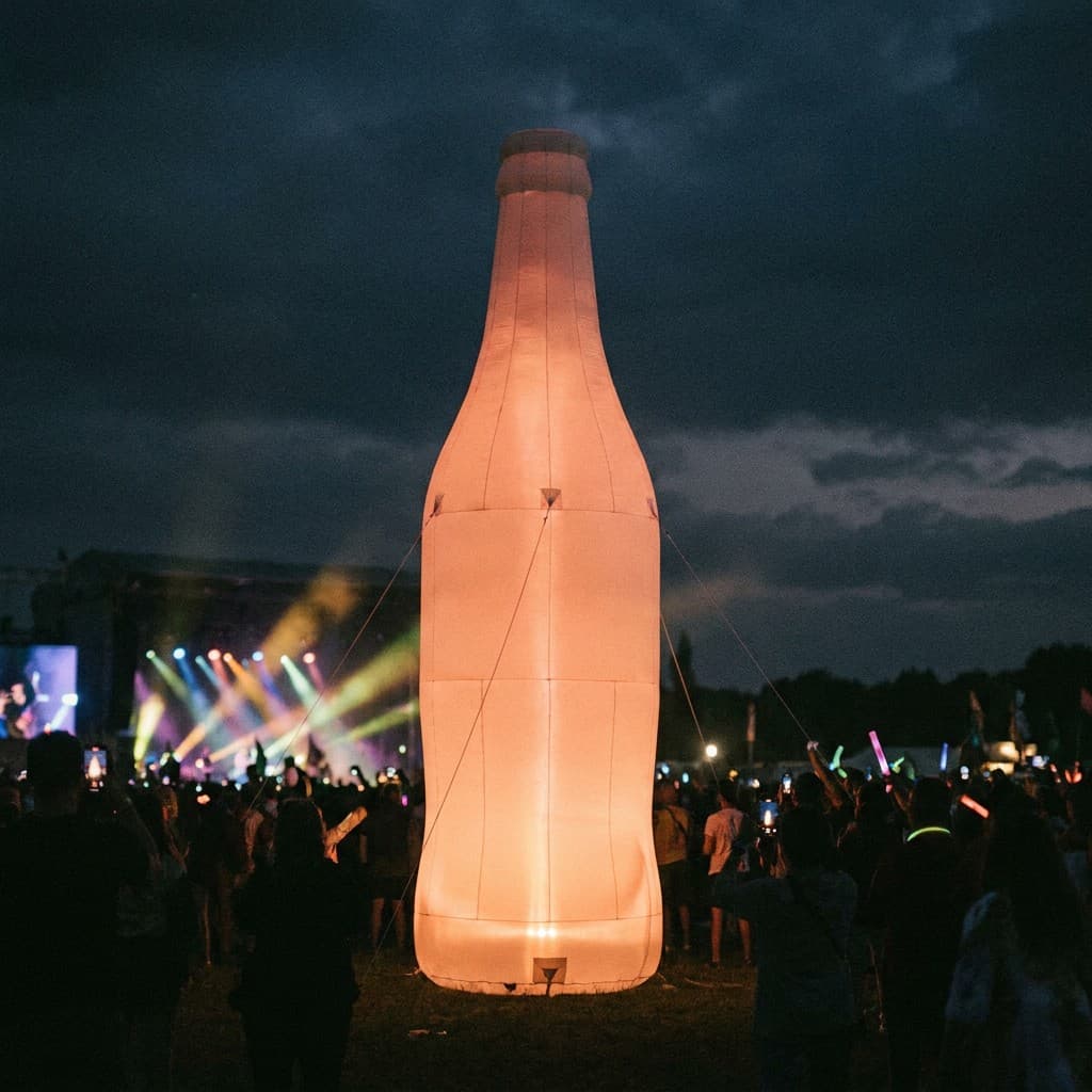Giant Inflatable Beverage Bottle Replica for a US Brand Activation Gallery 3