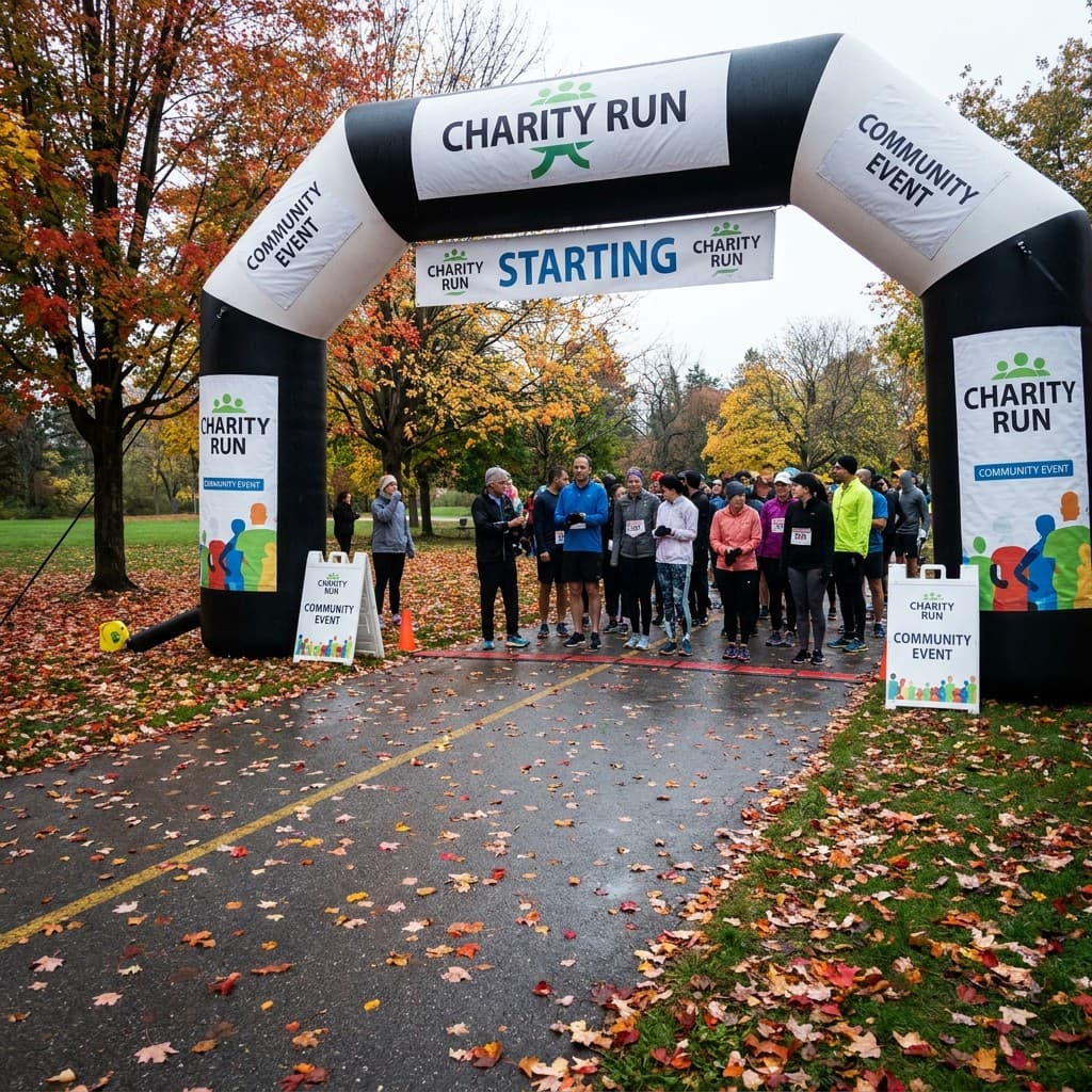 Branded Inflatable Entrance Tunnel for a Canadian Charity Run