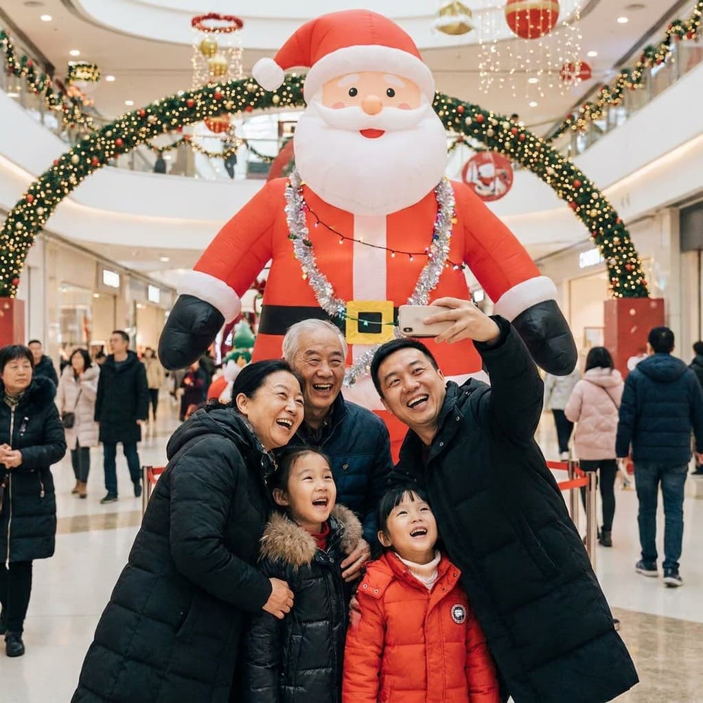 Giant Inflatable Santa Claus Display for a UK Shopping Centre Gallery 2