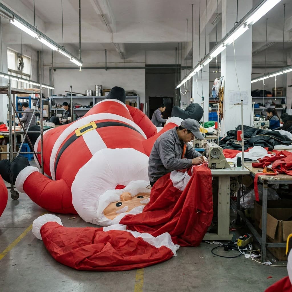 Giant Inflatable Santa Claus Display for a UK Shopping Centre Gallery 3