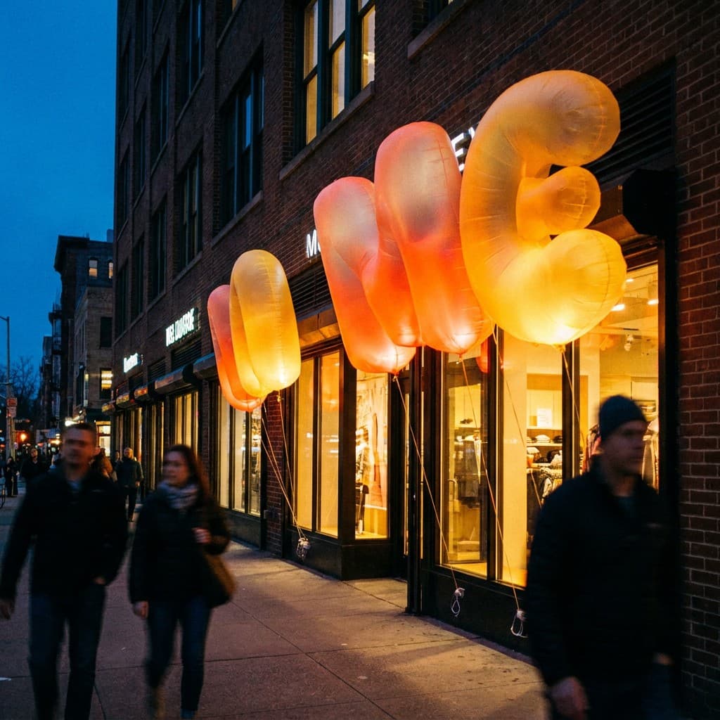 Giant Inflatable Letters for a US Retail Store Grand Opening Gallery 4