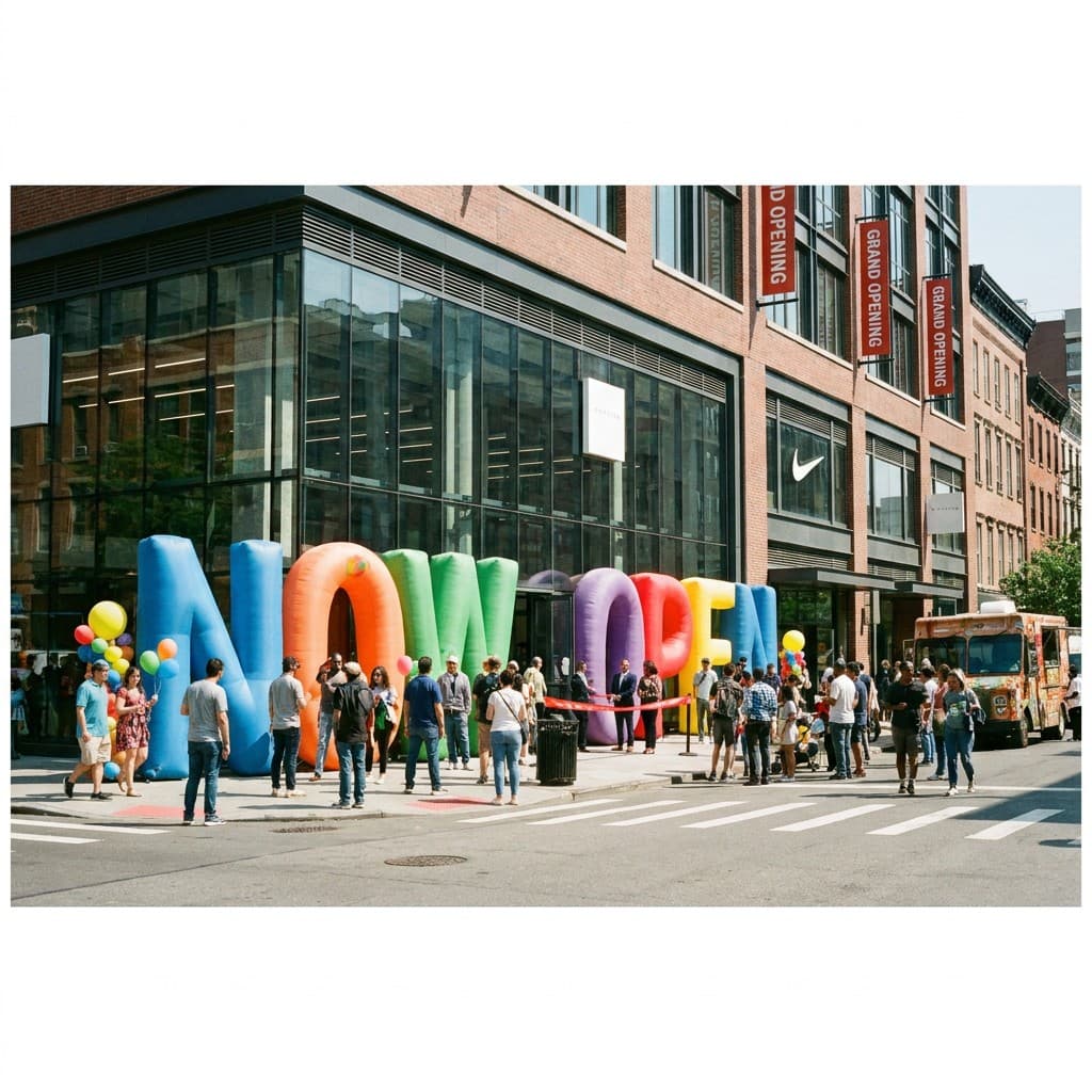 Giant Inflatable Letters for a US Retail Store Grand Opening
