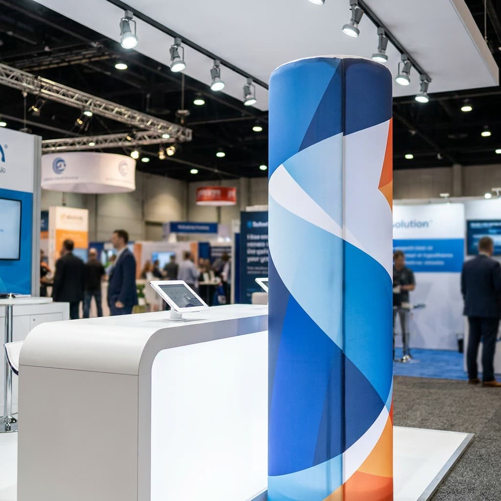 Custom Inflatable Tube Columns for a German Trade Fair Booth Gallery 2