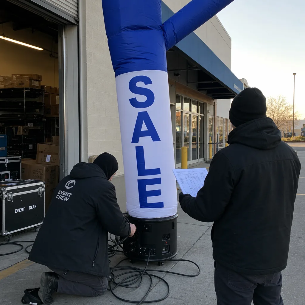 US Retail Air Dancer Promotion: Placement, Setup and Factory Packing Gallery 3