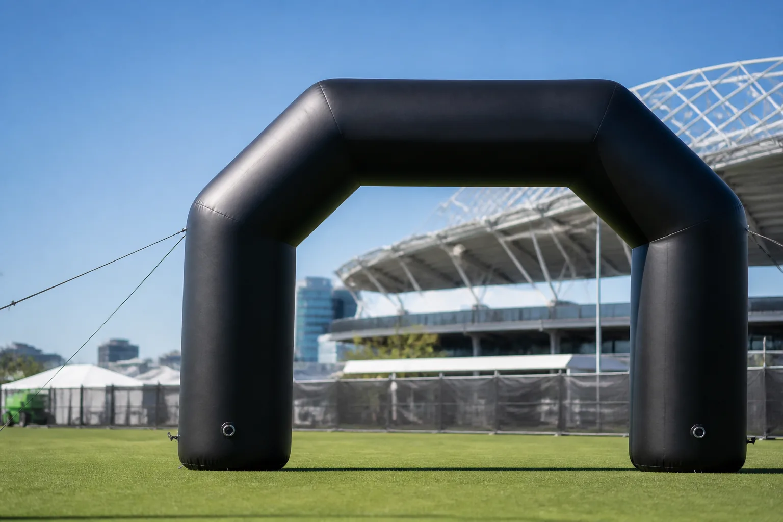 Custom inflatable event arch for Australia outdoor sports campaigns