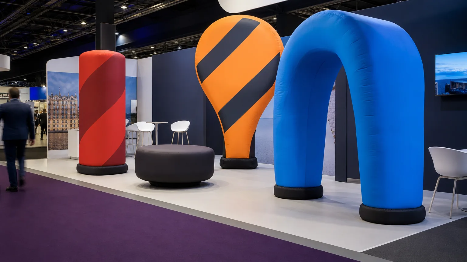 Custom inflatable exhibition booth display for Belgium trade shows