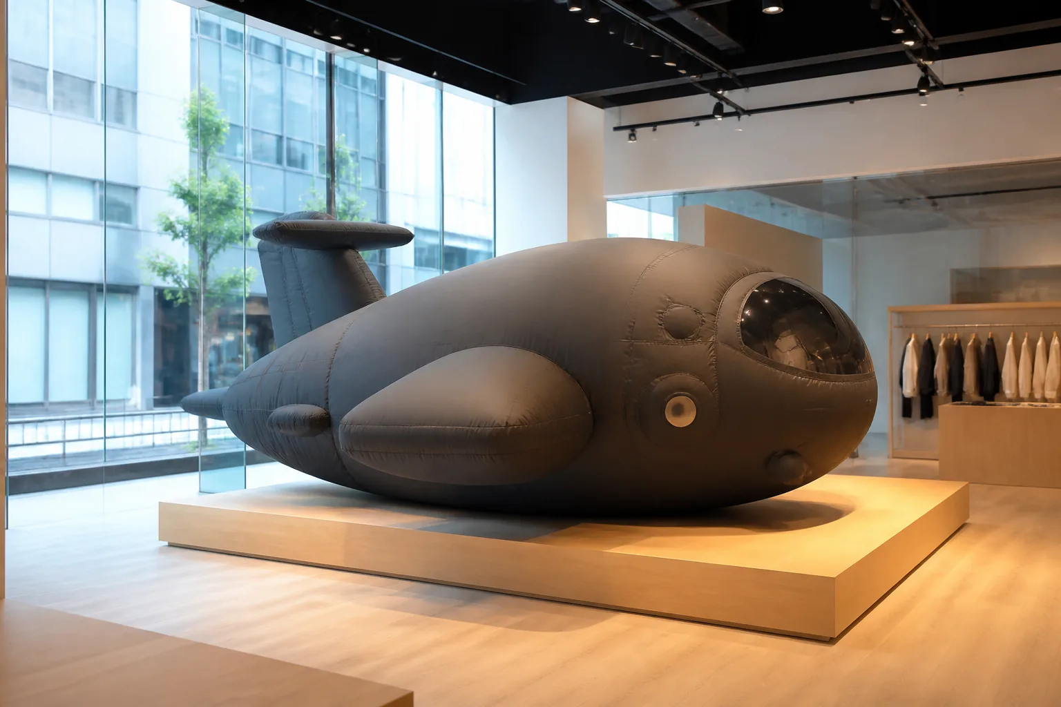 Custom inflatable product display for Japan retail exhibitions