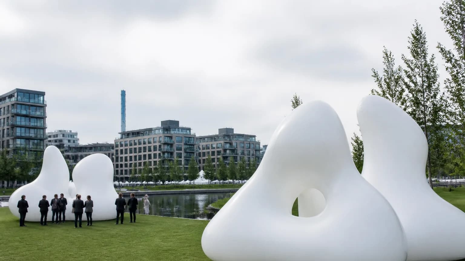 Custom inflatable art installation display for Sweden events