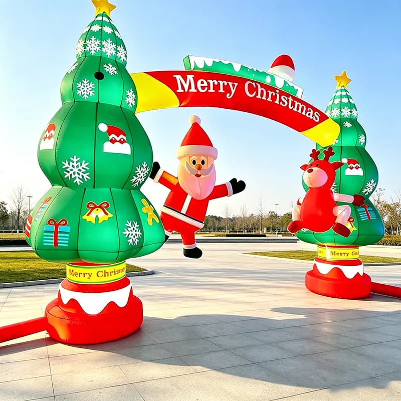 Custom Christmas Inflatable Arch Detail 1