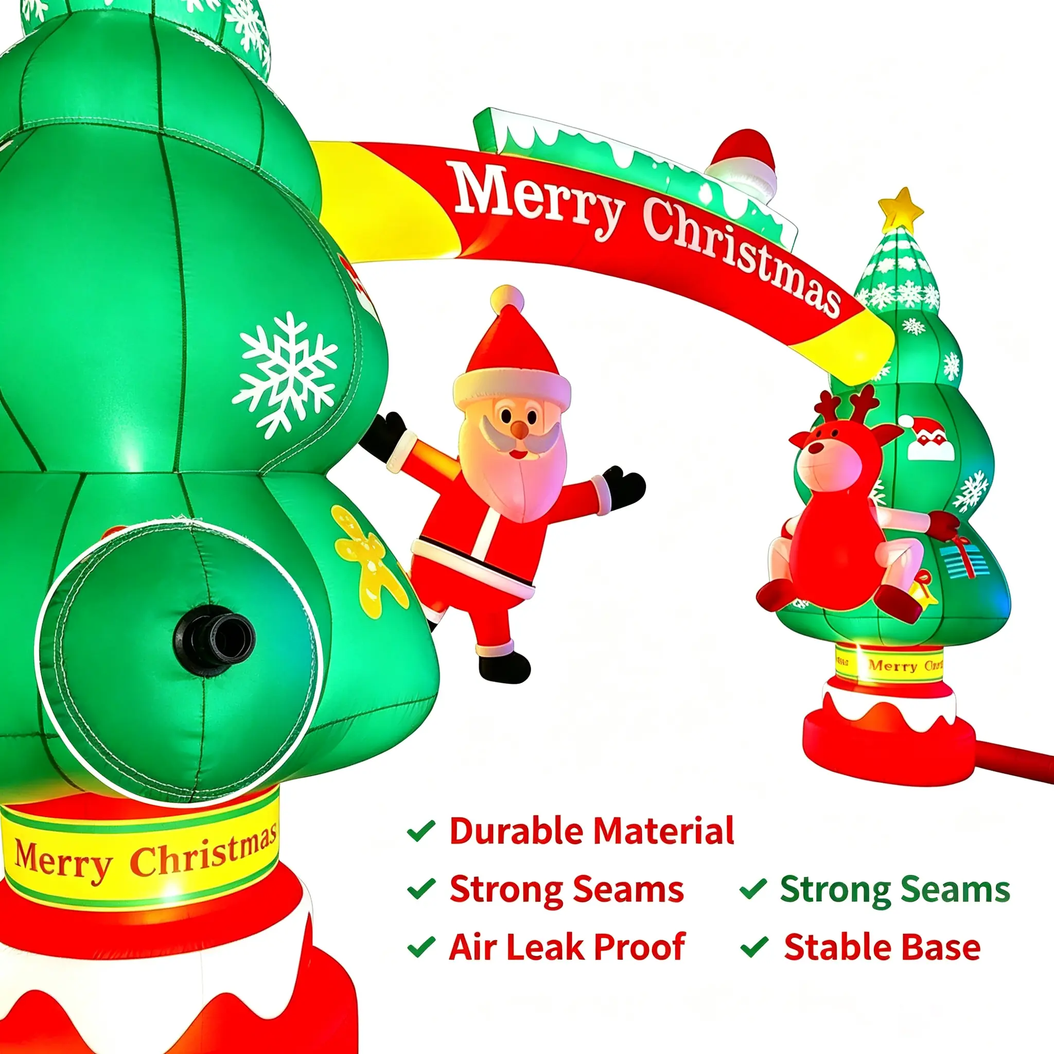 Custom Christmas Inflatable Arch Detail 4