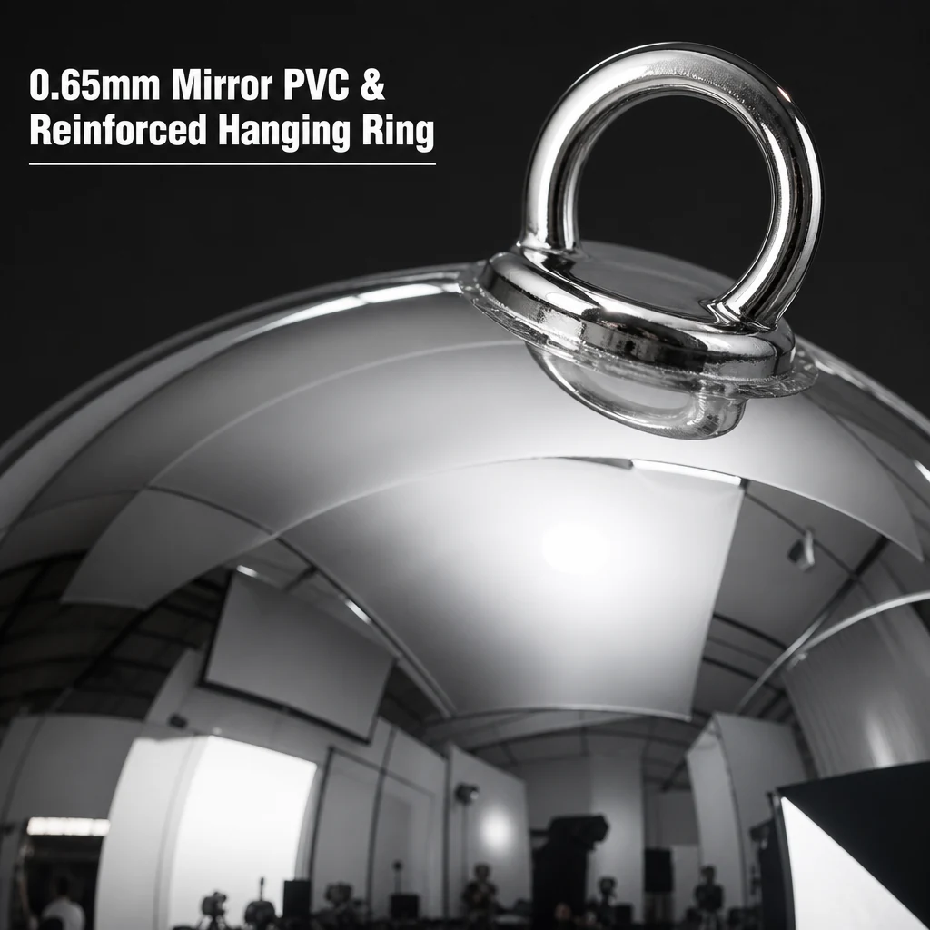 Inflatable Mirror Ball Christmas Decoration Detail 4