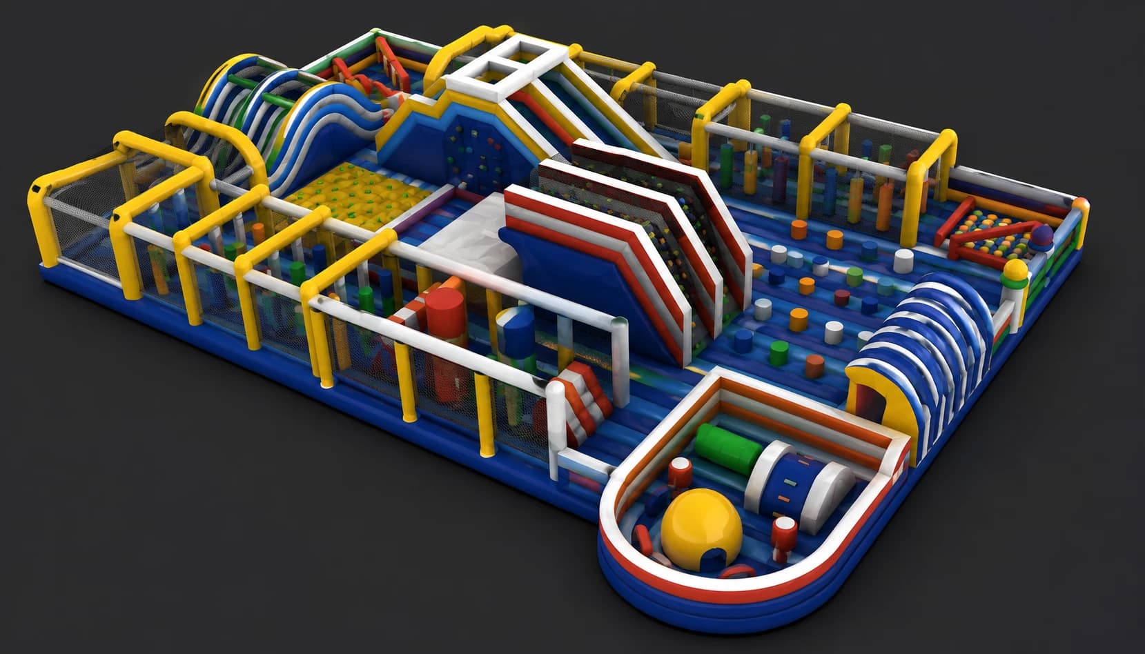 Commercial Grade PVC Inflatable Theme Park Detail 1