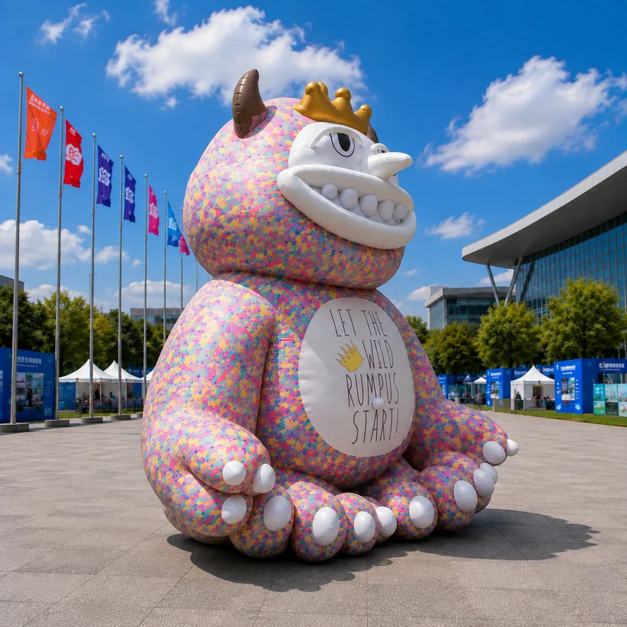 Custom Giant Inflatable Mascot Model Side View 1 | InflatCustom
