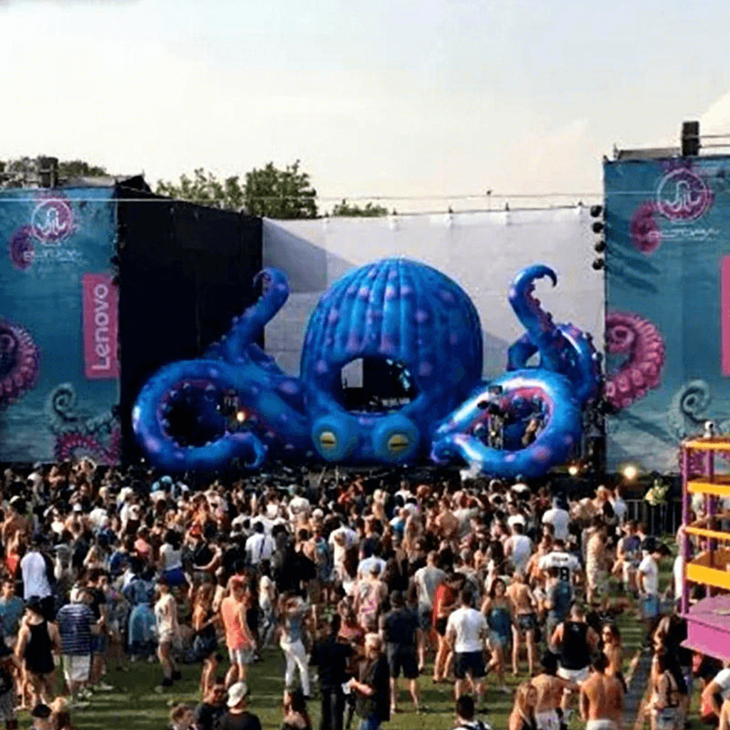 Giant Inflatable DJ Stage Detail View 1 | InflatCustom