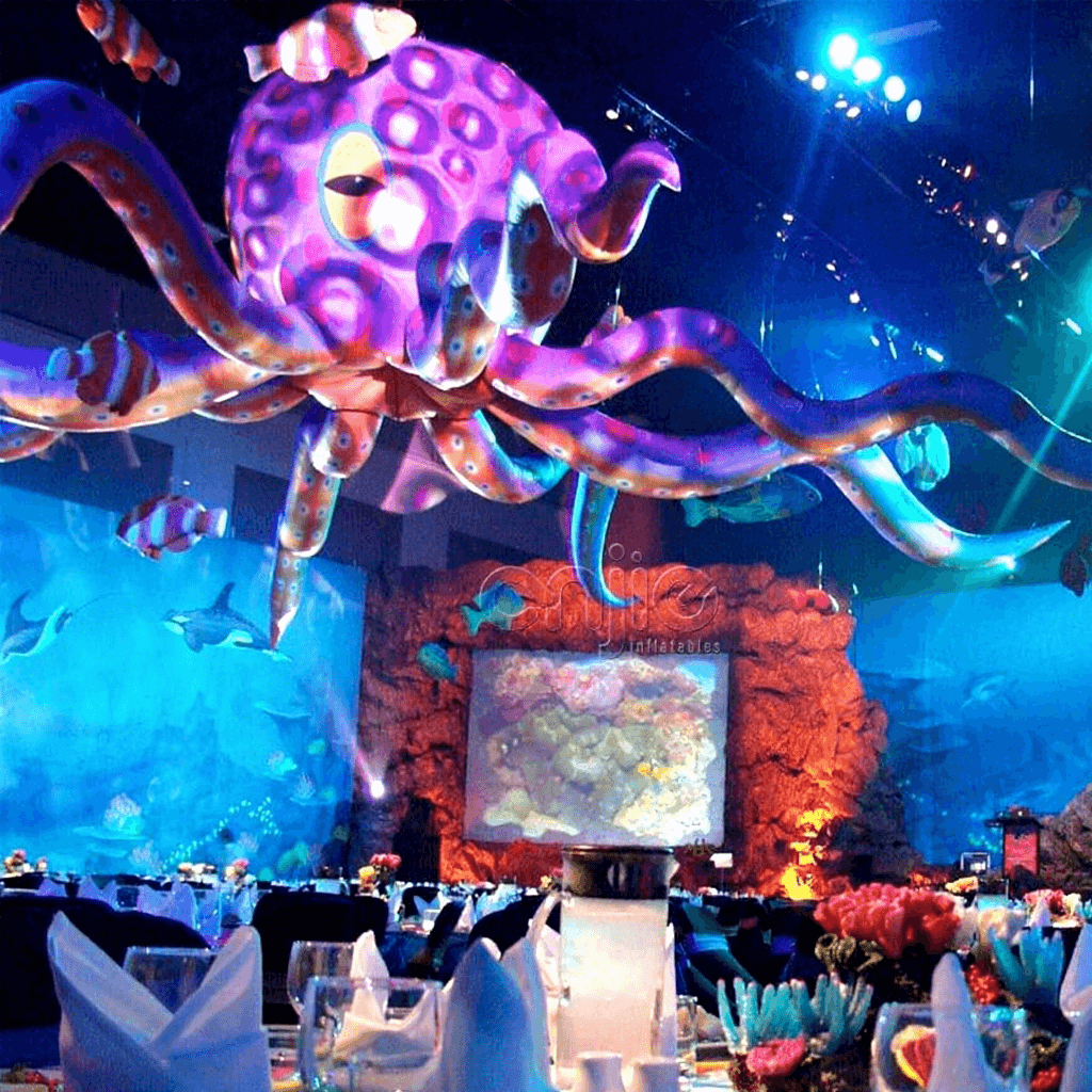 Giant Inflatable DJ Stage Detail View 2 | InflatCustom