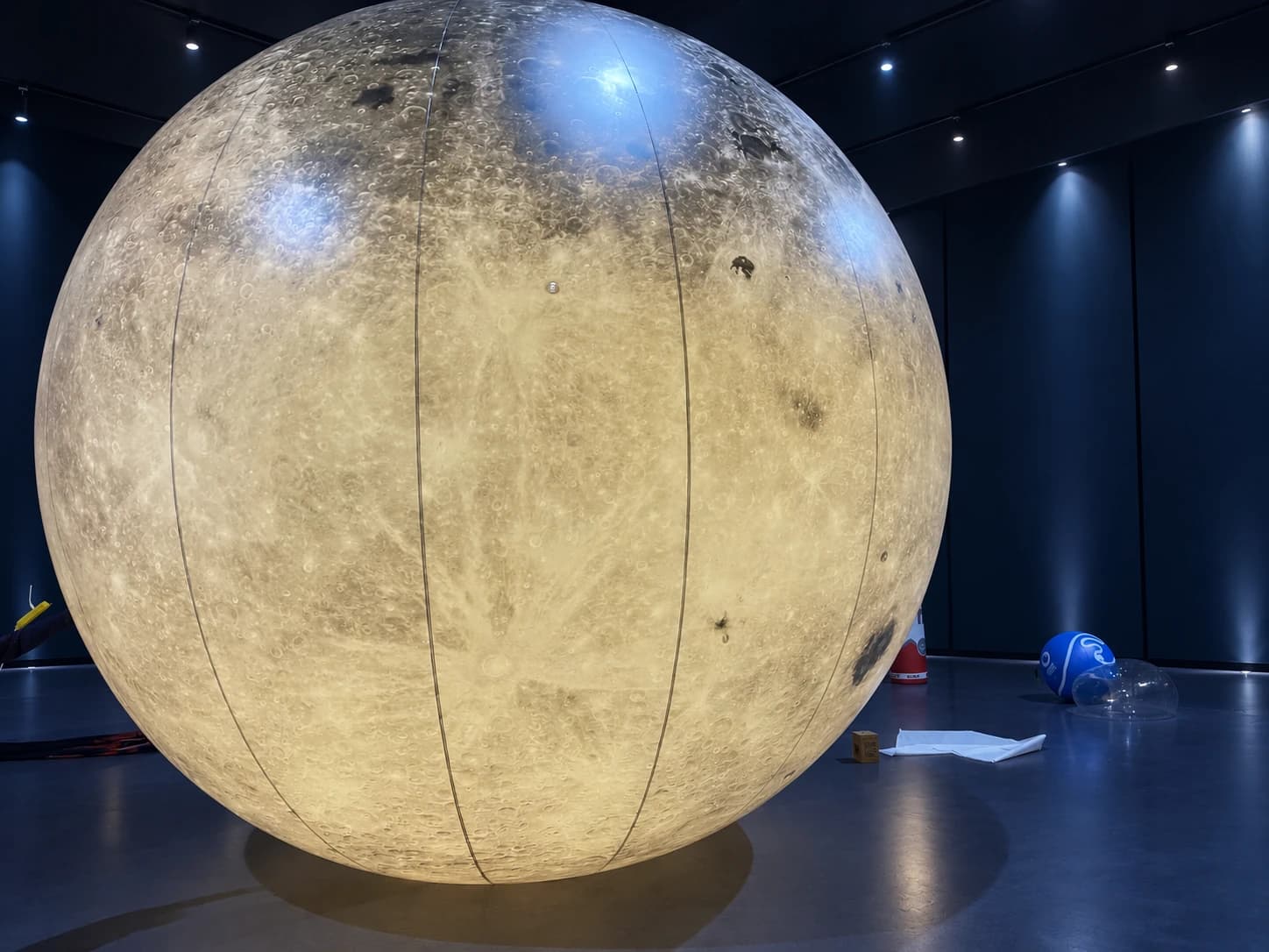 Custom LED Inflatable Moon Stand & Large Moon Ball Detail 1