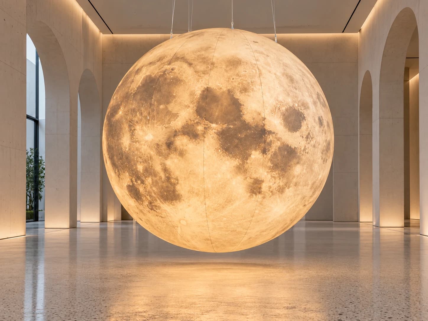 Custom Giant Inflatable Moon & LED Planet Balloons