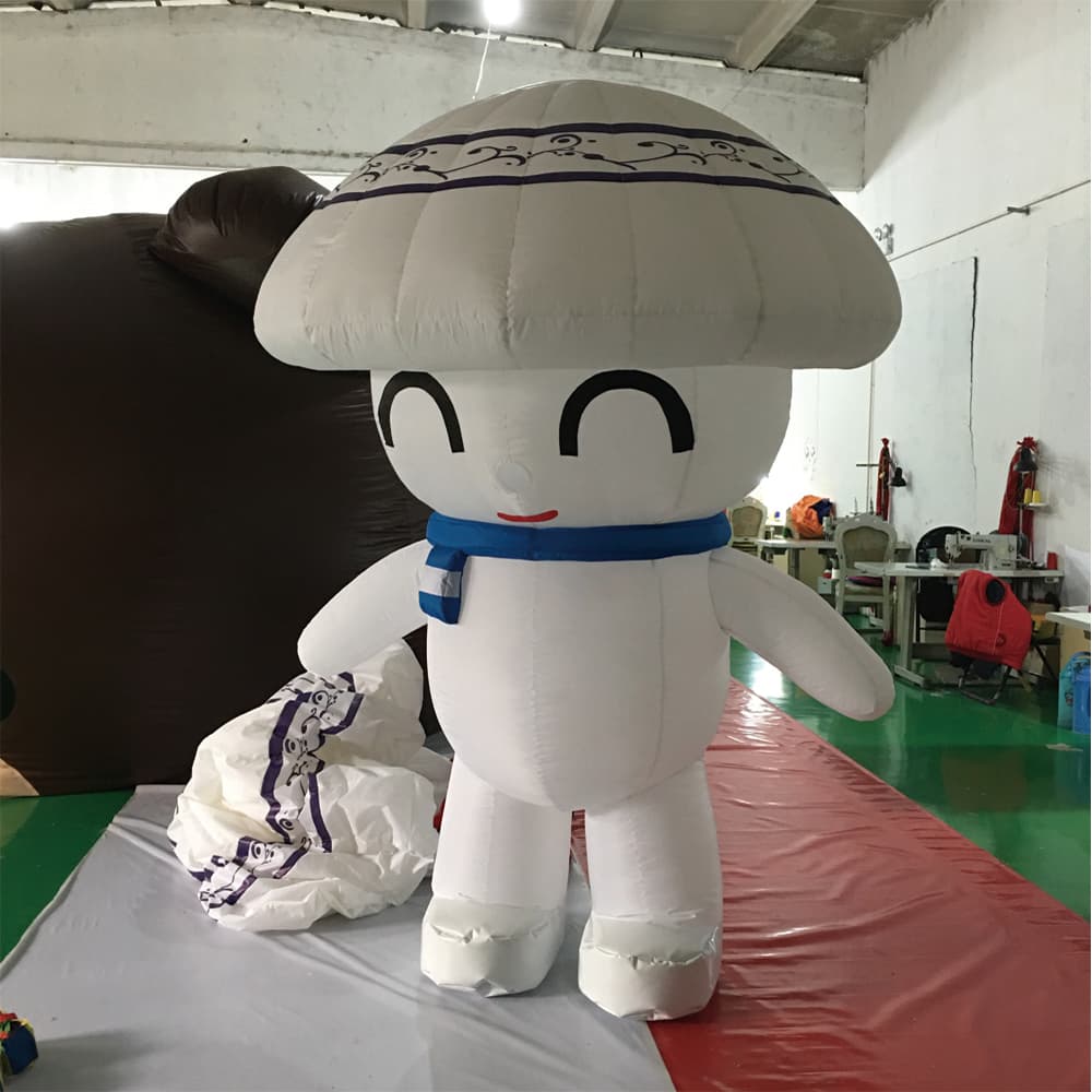 Giant Custom Inflatable Rhino Side View Detail 5 | InflatCustom