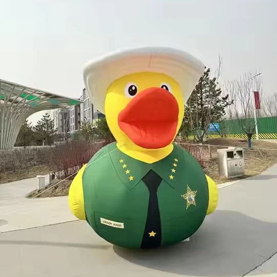 Custom 5m Giant Inflatable Yellow Duck Detail 1