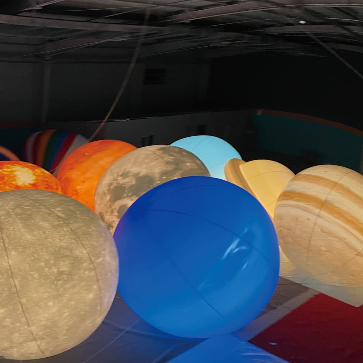 Custom LED Giant Inflatable Moon & Planets Detail 1