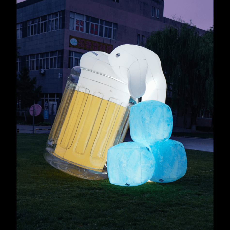 Custom LED Inflatable Beer Bottle Model Detail 1