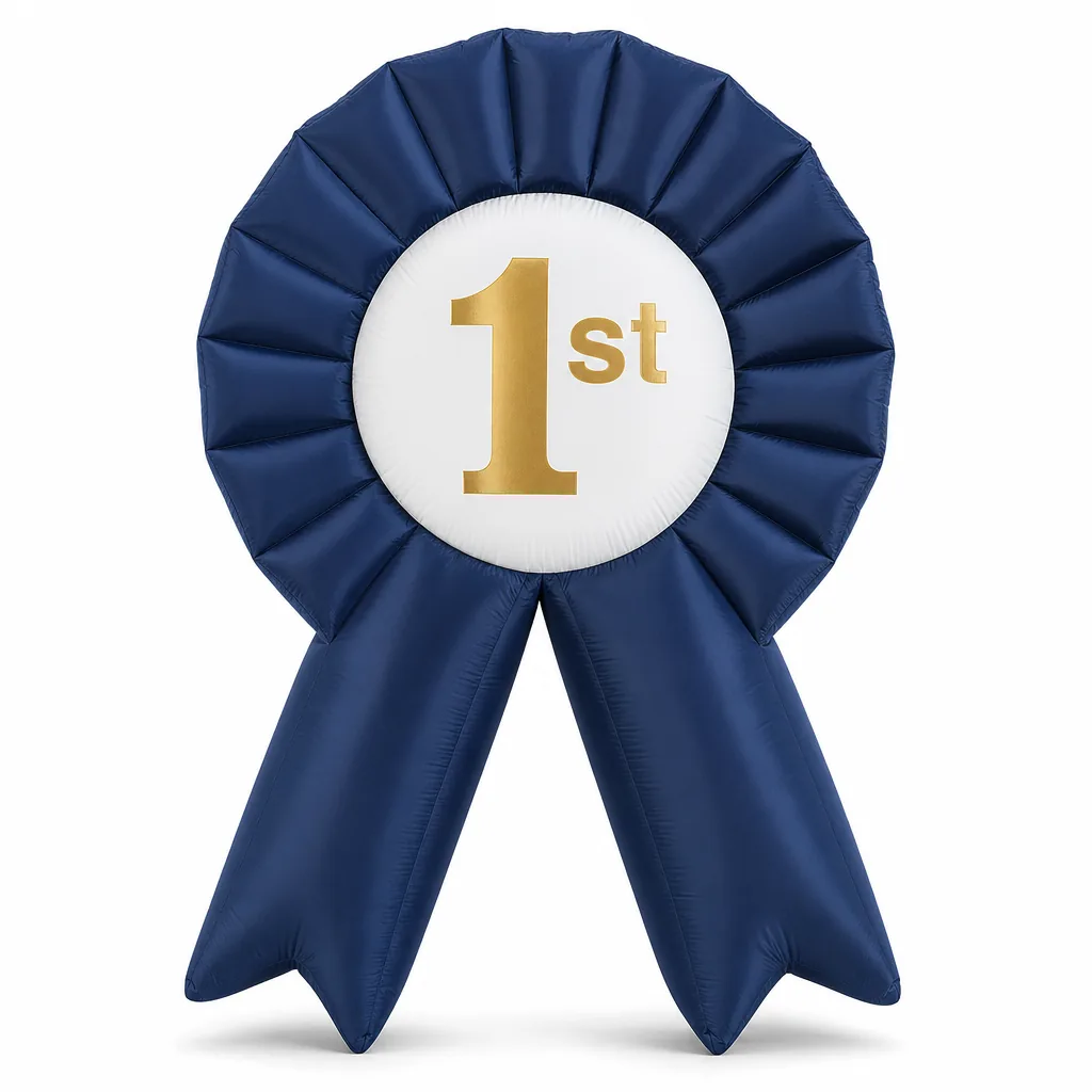 Custom Inflatable Award Ribbon view 02 | InflatCustom