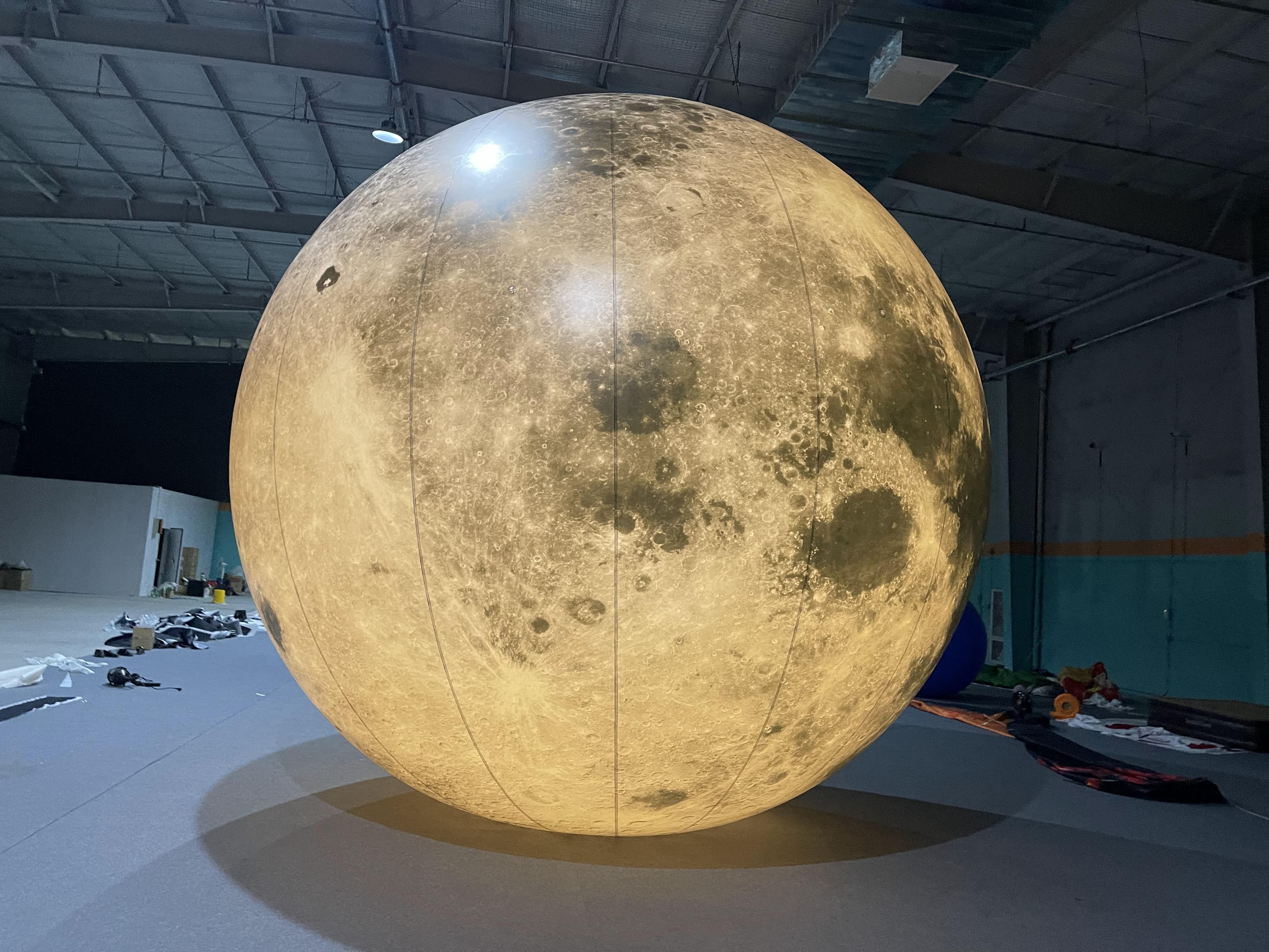 Custom LED Inflatable Stand Moon Model Detail 1