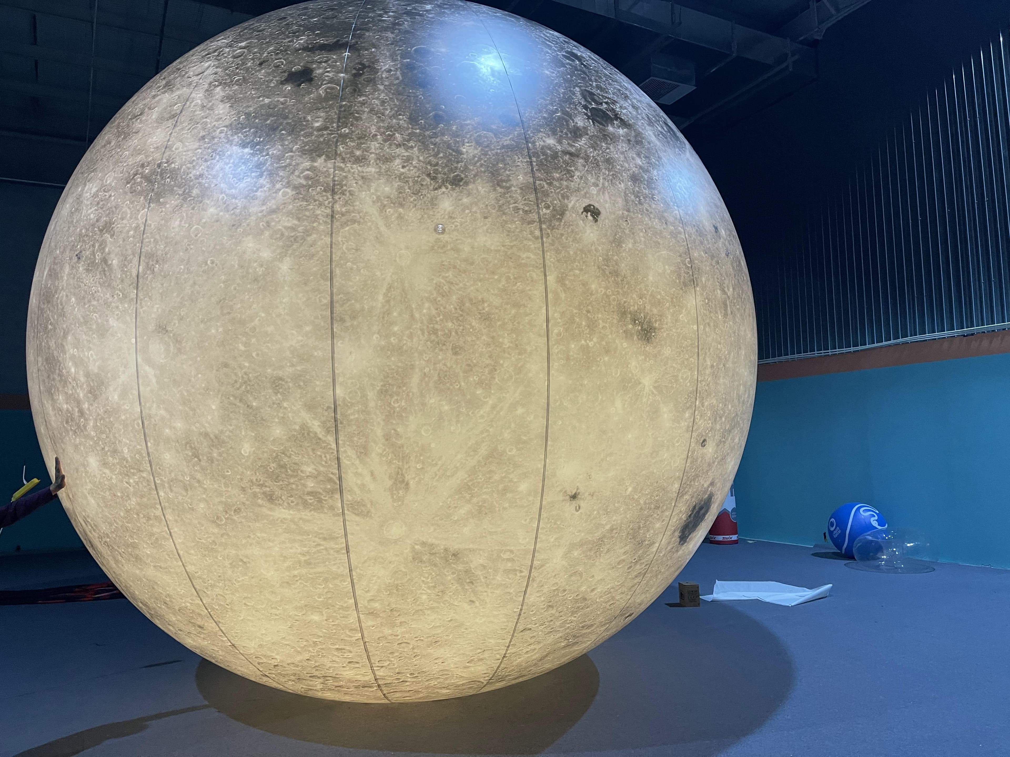 Custom LED Inflatable Stand Moon Model Detail 2