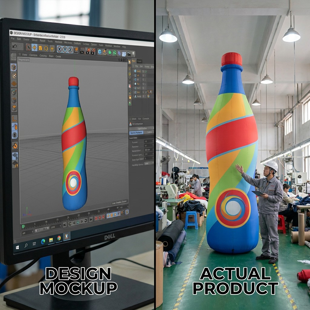 The 3D Mockup Process: What to Expect Before Your Inflatable Goes Into Production