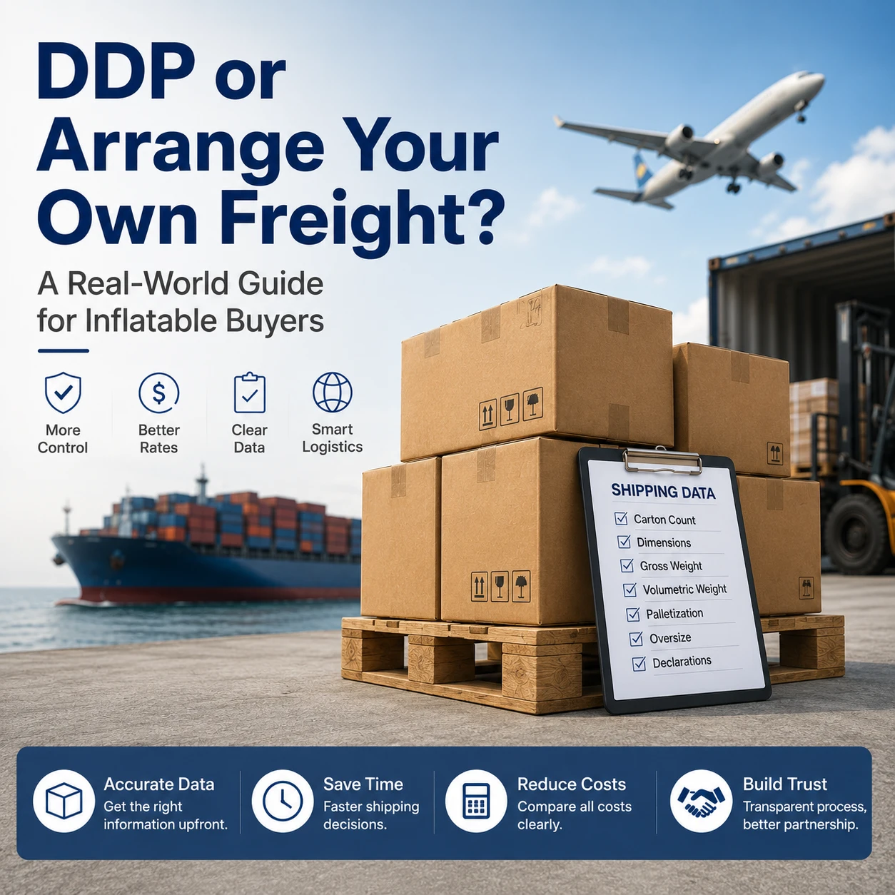 DDP or Arrange Your Own Freight? A Real-World Guide for Inflatable Buyers