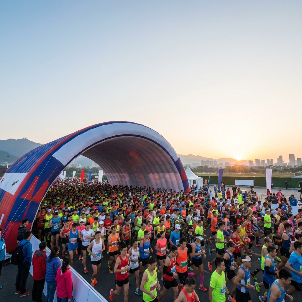 Custom Inflatable Entrance Tunnel for a US Regional Marathon