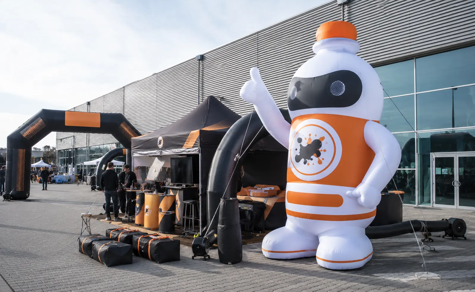 Custom advertising inflatables delivered to Poland
