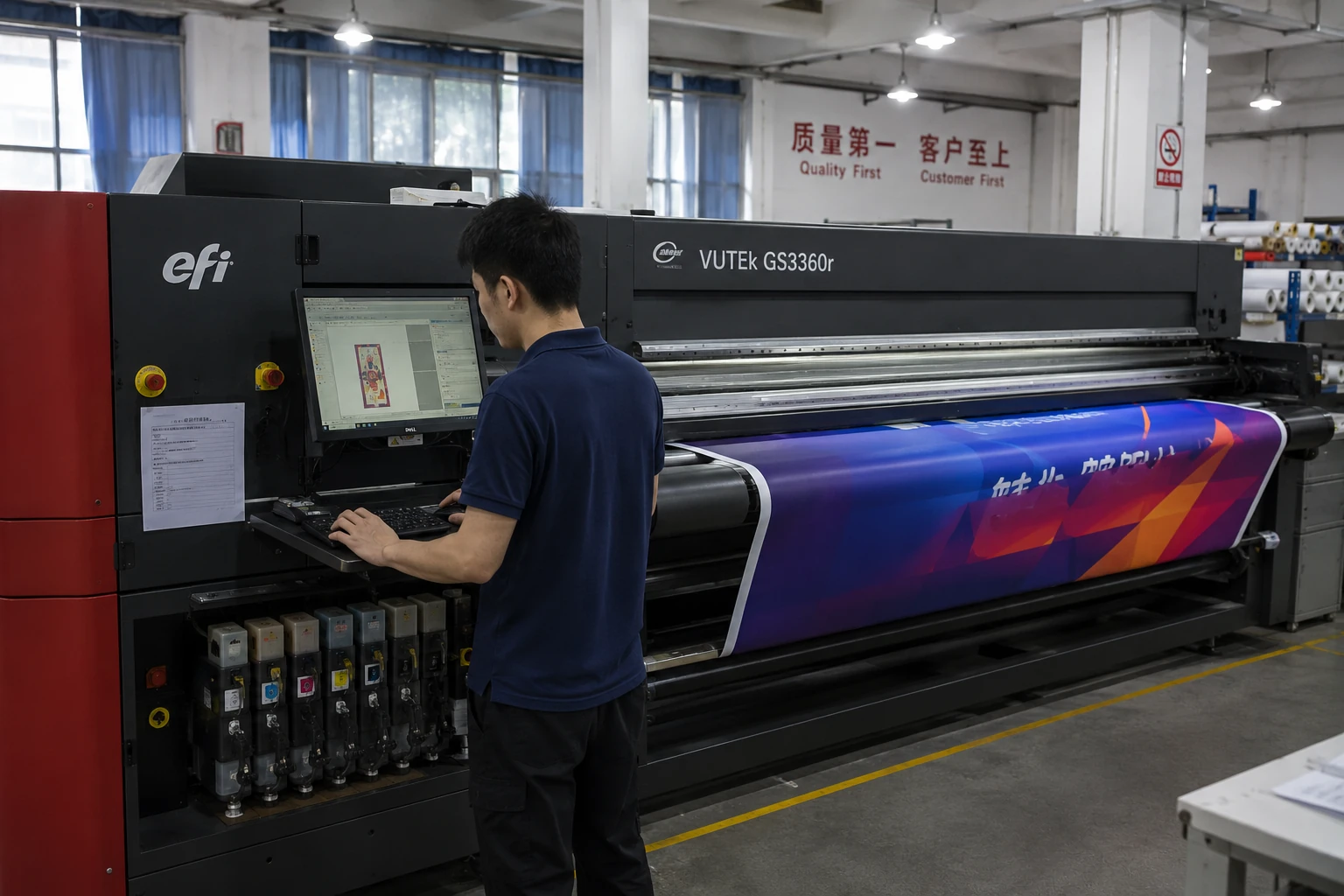 EFI printing workshop and wide-format printing process