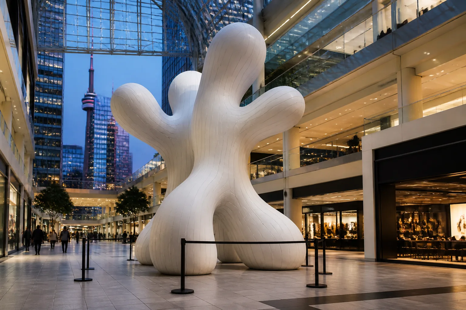 Illustrative Scenario: Custom Inflatable Brand Display for a Toronto Retail Atrium