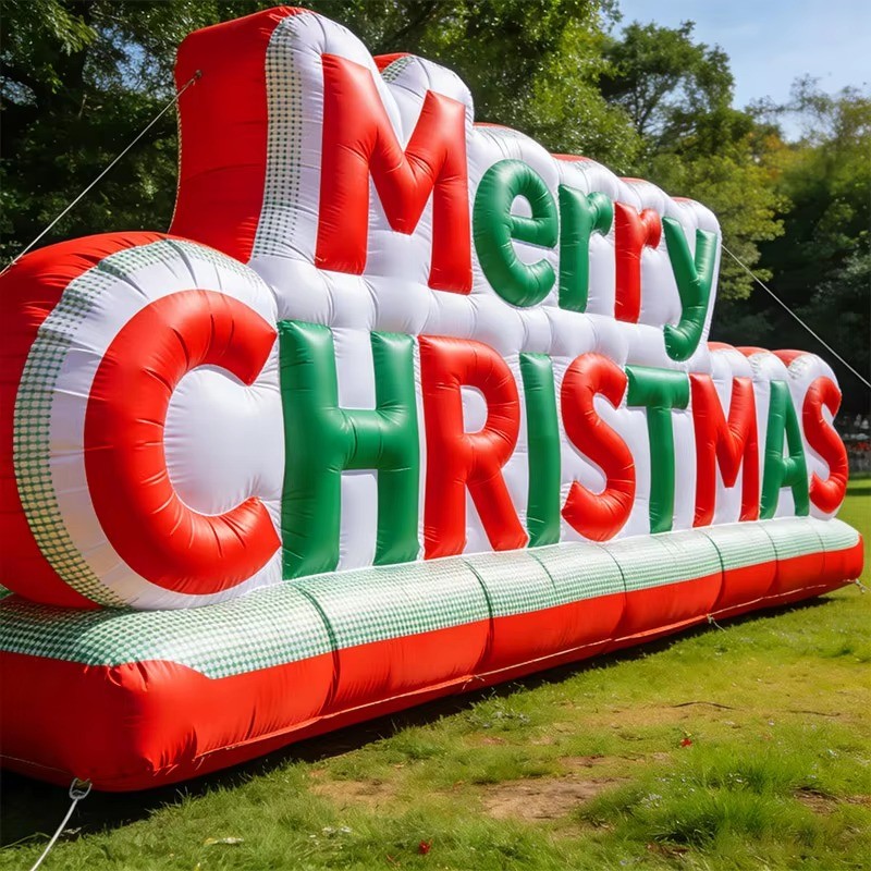 Custom LED Inflatable Merry Christmas Sign